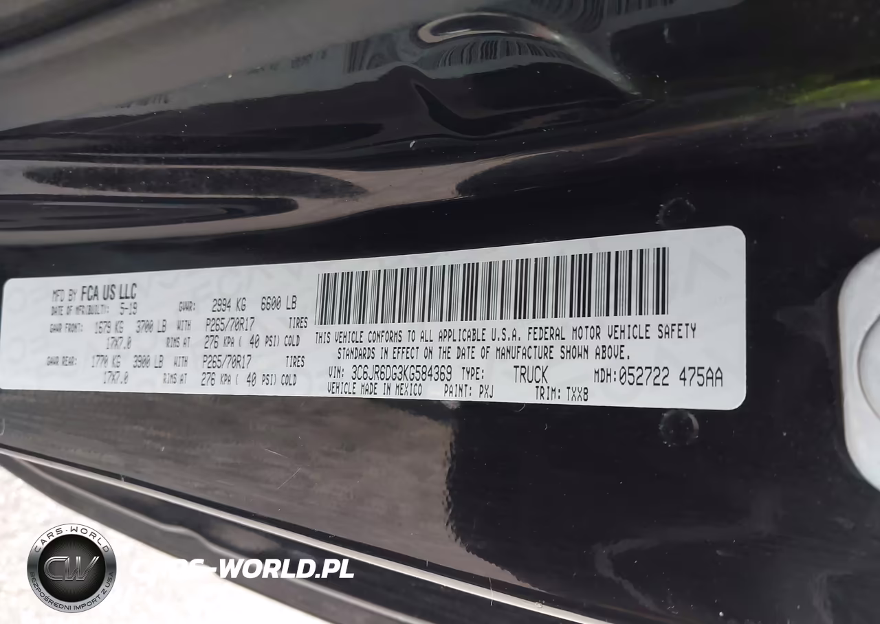 2019 Ram 1500 Classic Tradesman 4X2 8' Box VIN:3C6JR6DG3KG584369 - 9