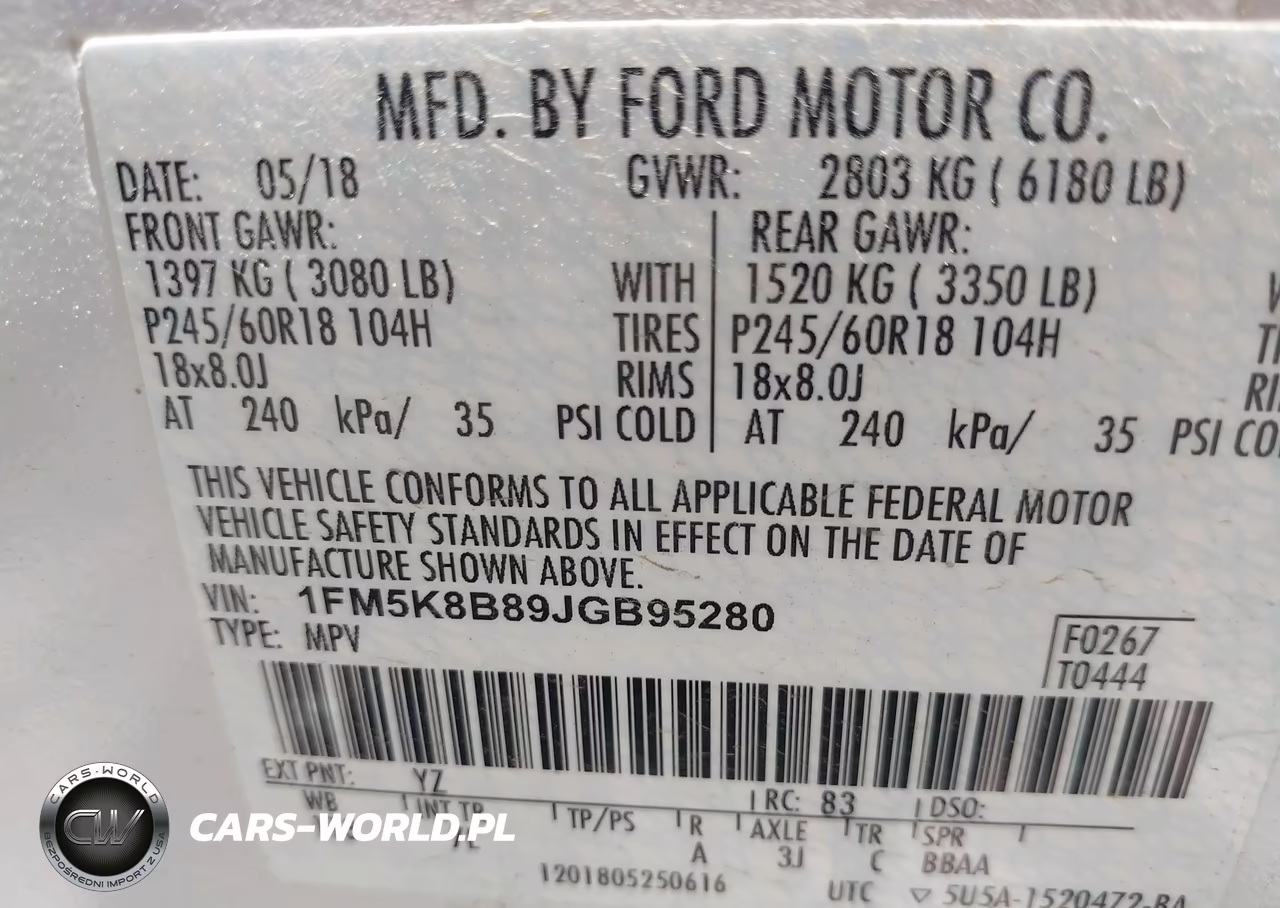 2018 Ford Explorer VIN:1FM5K8B89JGB95280 - 9