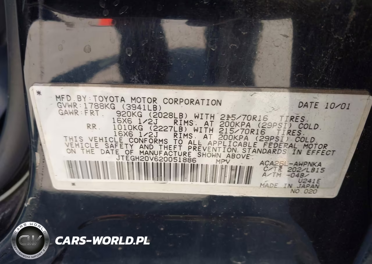 2002 Toyota Rav4 VIN:JTEGH20V620051886 - 9