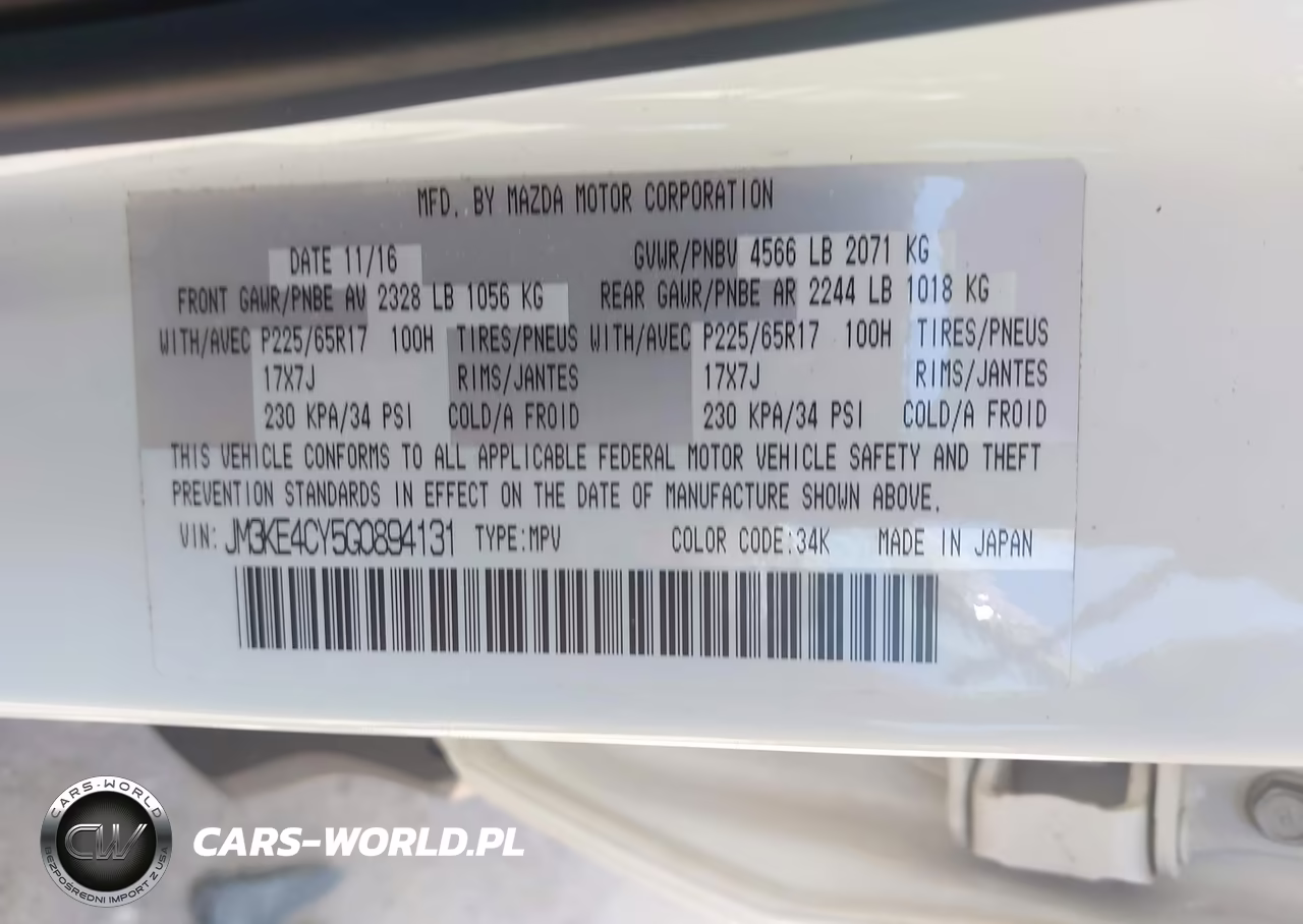 2016 Mazda Cx-5 Touring VIN:JM3KE4CY5G0894131 - 9