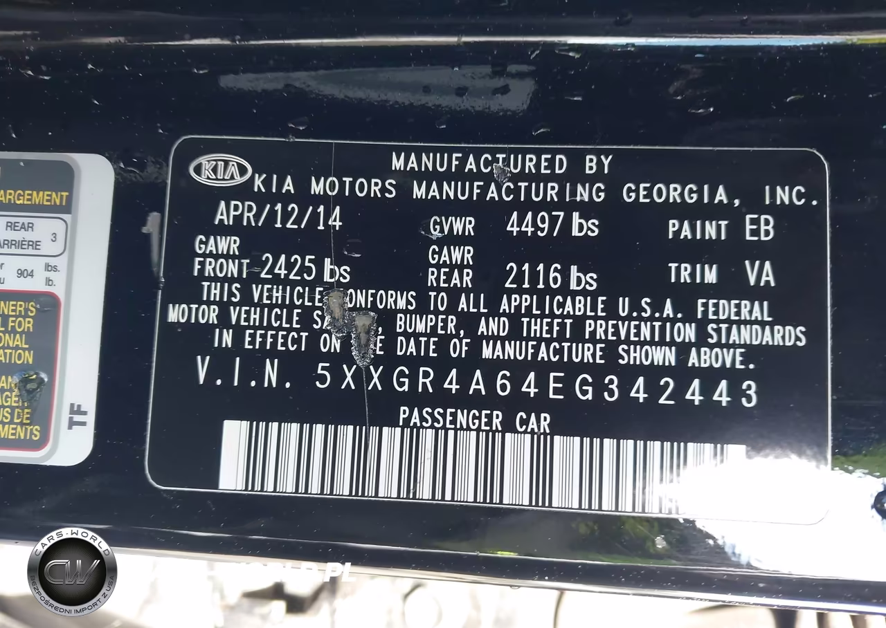 2014 Kia Optima Sxl Turbo VIN:5XXGR4A64EG342443 - 9