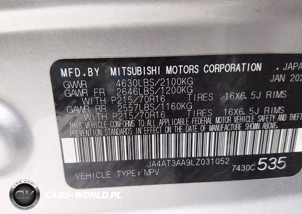 2020 Mitsubishi Eclipse Cross Es 1.5T Awc VIN:JA4AT3AA9LZ031052 - 9