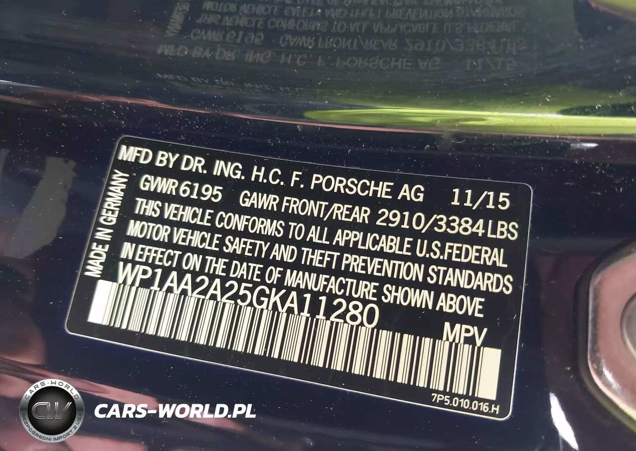 2016 Porsche Cayenne VIN:WP1AA2A25GKA11280 - 9
