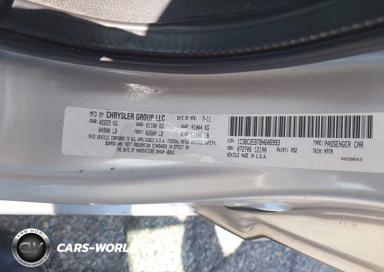 2011 Chrysler 200 Touring VIN:1C3BC2EB7BN606993 - 9