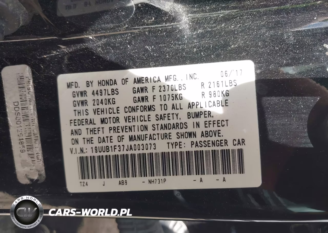 2018 Acura Tlx VIN:19UUB1F37JA003073 - 9