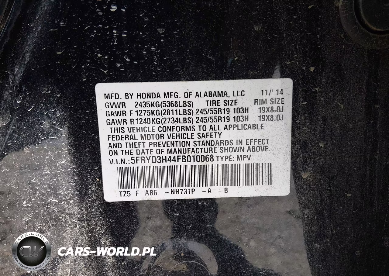 2015 Acura Mdx Technology Package VIN:5FRYD3H44FB010068 - 9
