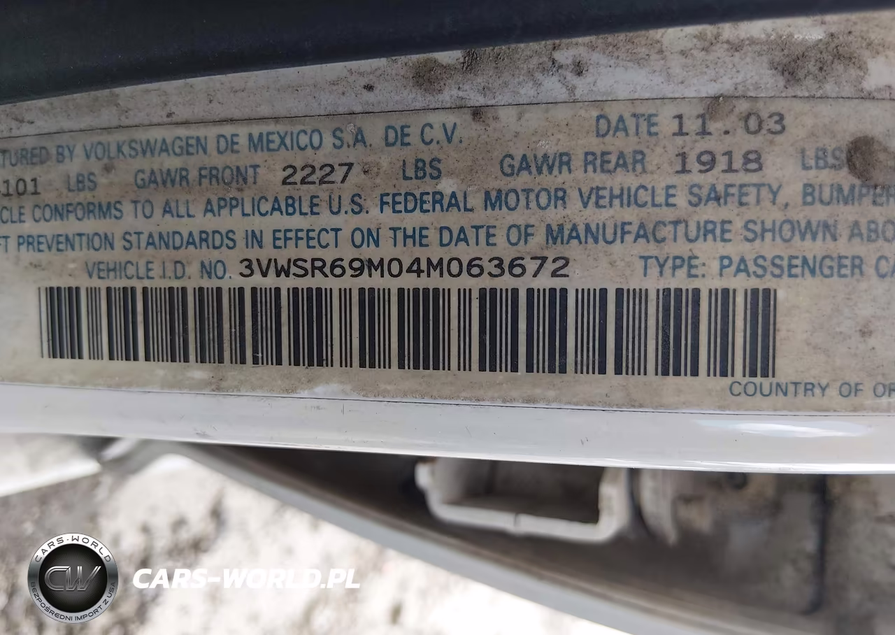 2004 Volkswagen Jetta Gls Tdi VIN:3VWSR69M04M063672 - 9