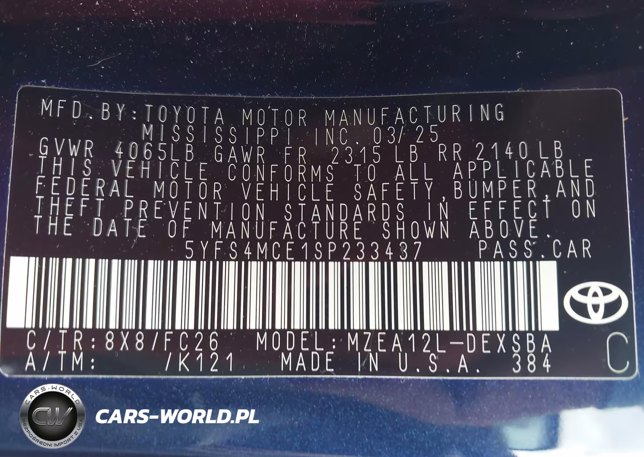 2025 Toyota Corolla Se VIN:5YFS4MCE1SP233437 - 9