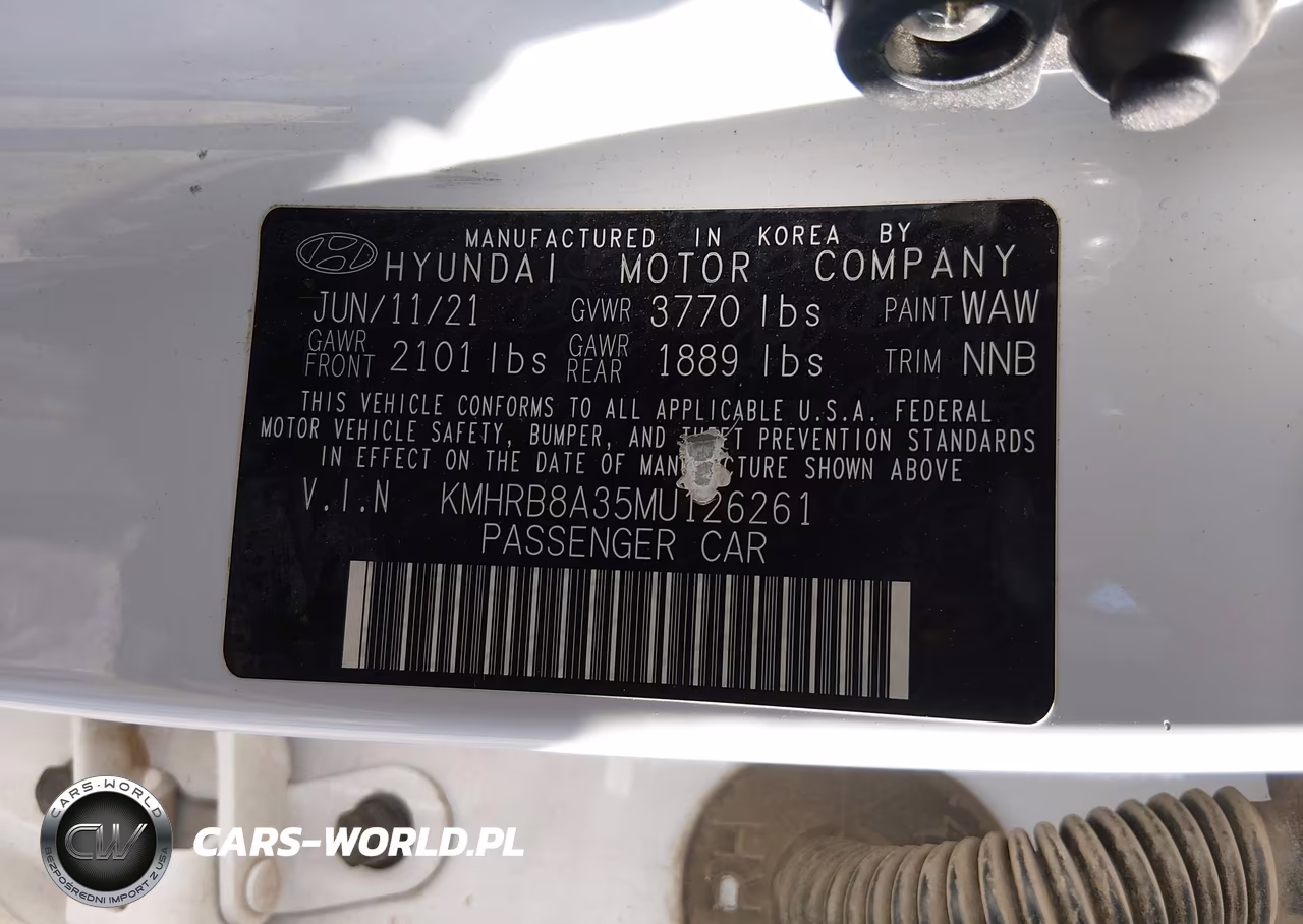 2021 Hyundai Venue Se VIN:KMHRB8A35MU126261 - 9