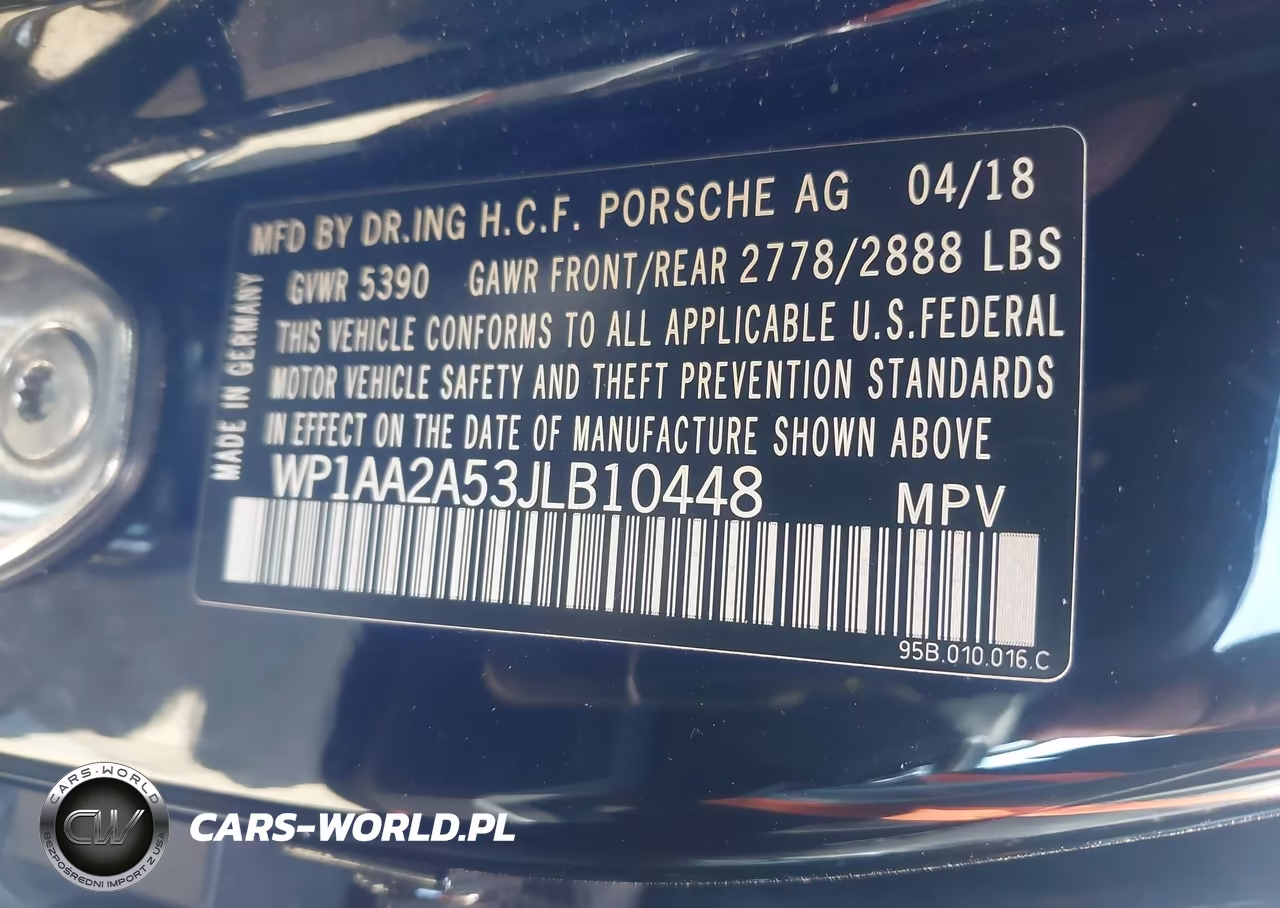 2018 Porsche Macan VIN:WP1AA2A53JLB10448 - 9