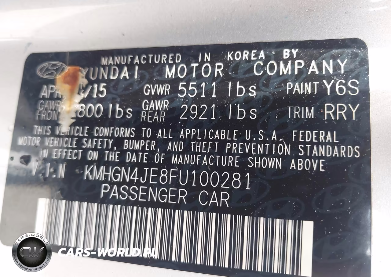 2015 Hyundai Genesis 3.8 VIN:KMHGN4JE8FU100281 - 9