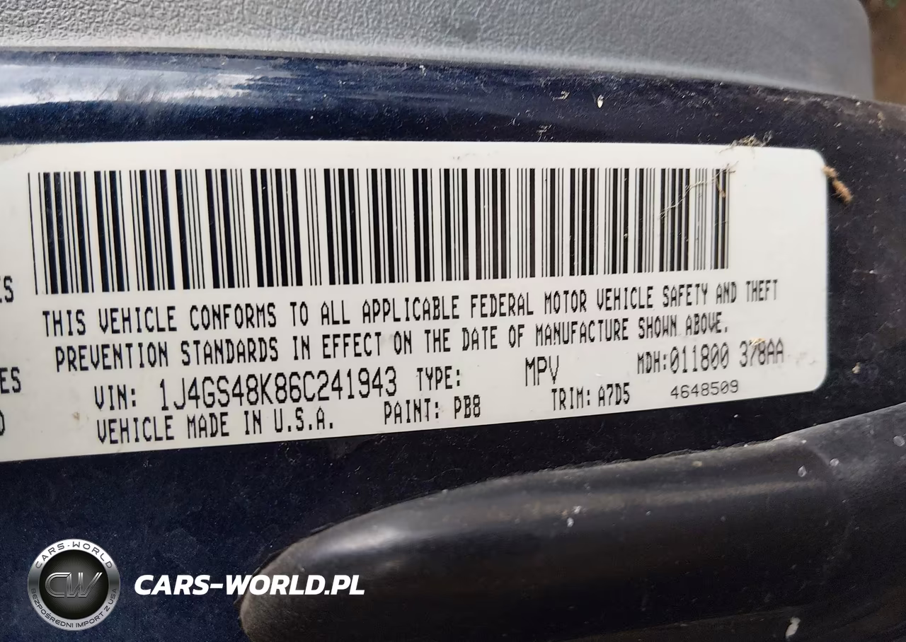 2006 Jeep Grand Cherokee Laredo VIN:1J4GS48K86C241943 - 9