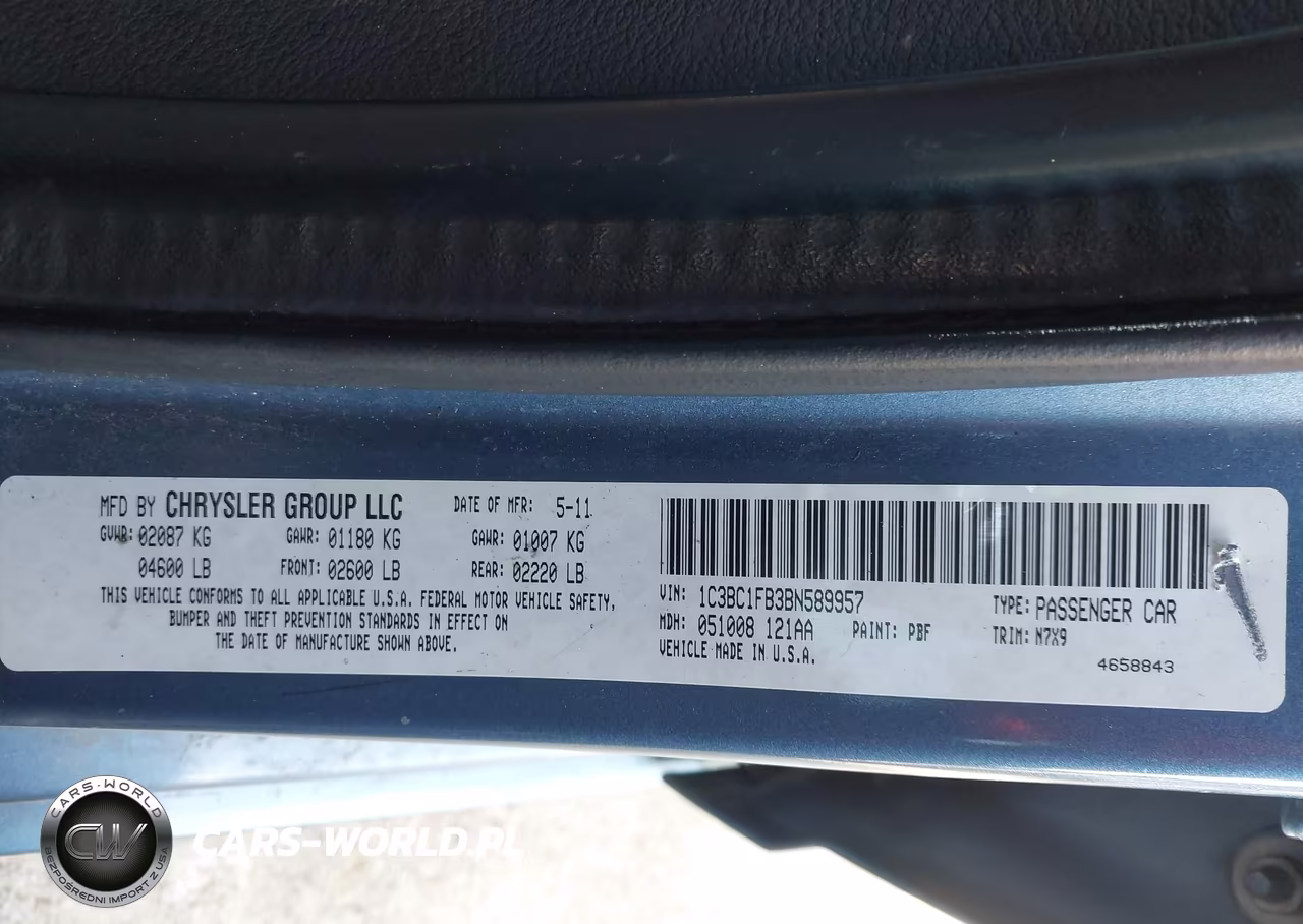 2011 Chrysler 200 Touring VIN:1C3BC1FB3BN589957 - 9