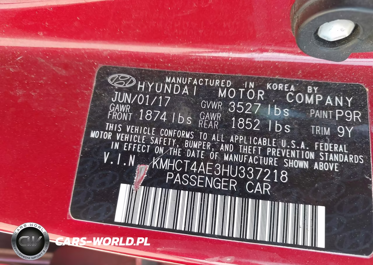 2017 Hyundai Accent Se VIN:KMHCT4AE3HU337218 - 9