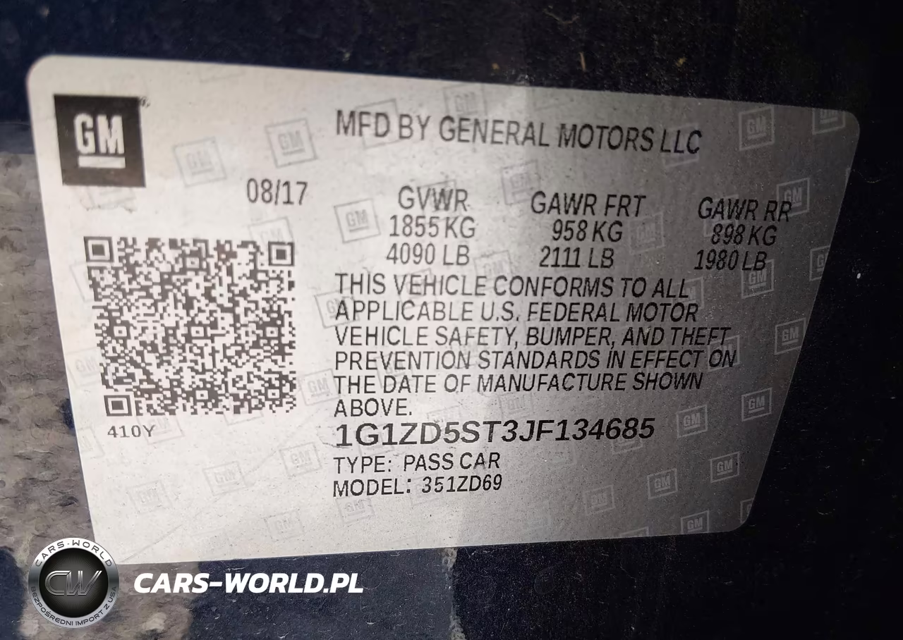 2018 Chevrolet Malibu Lt VIN:1G1ZD5ST3JF134685 - 9