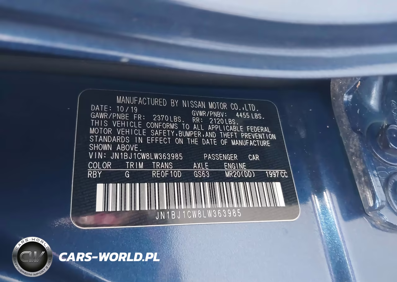 2020 Nissan Rogue Sport S Awd Xtronic Cvt VIN:JN1BJ1CW8LW363985 - 9