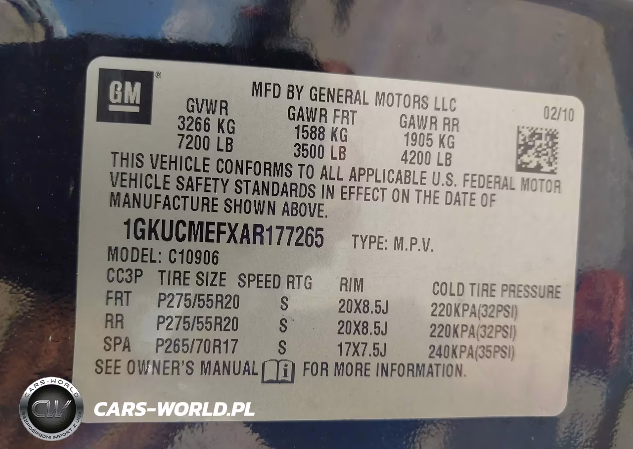 2010 GMC Yukon Xl 1500 Denali VIN:1GKUCMEFXAR177265 - 9