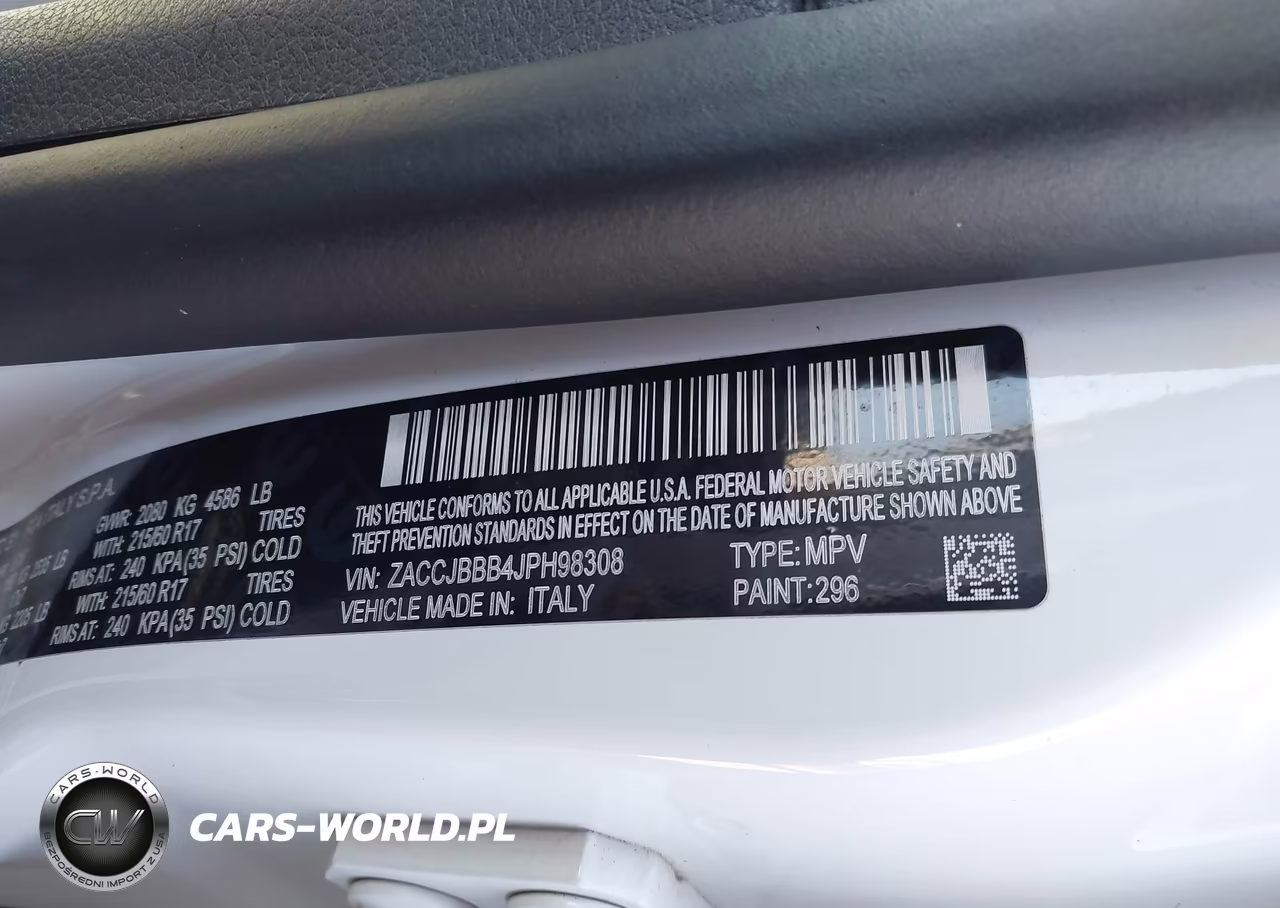2018 Jeep Renegade Latitude 4X4 VIN:ZACCJBBB4JPH98308 - 9