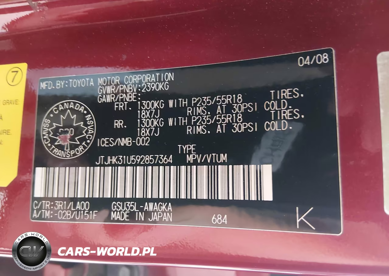 2009 Lexus Rx 350 VIN:JTJHK31U592857364 - 9