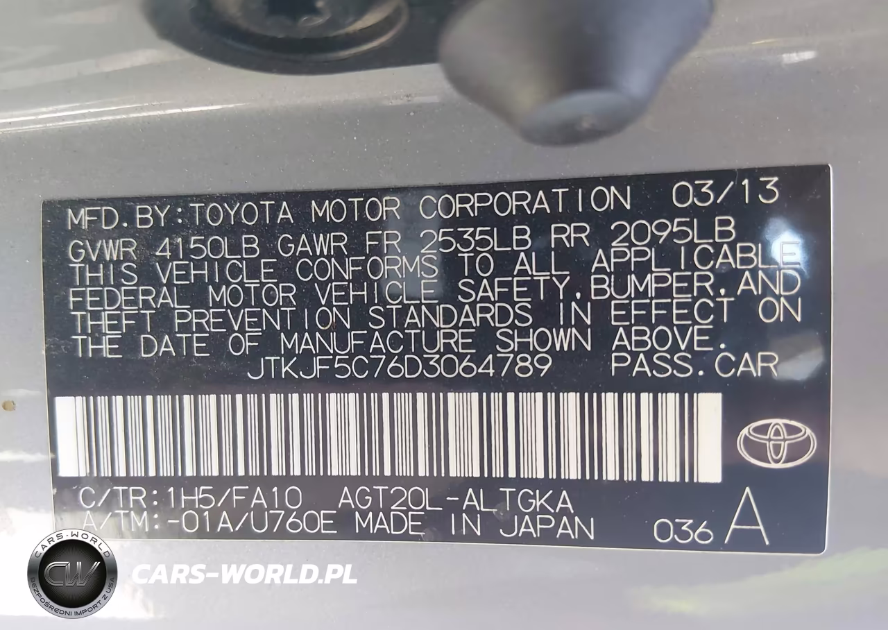 2013 Scion Tc VIN:JTKJF5C76D3064789 - 9