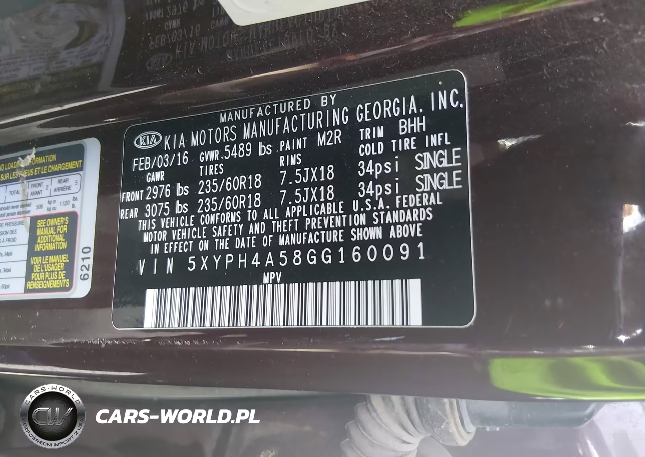 2016 Kia Sorento 3.3L Ex VIN:5XYPH4A58GG160091 - 9