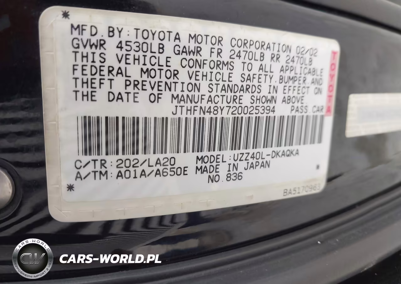 2002 Lexus Sc 430 VIN:JTHFN48Y720025394 - 9