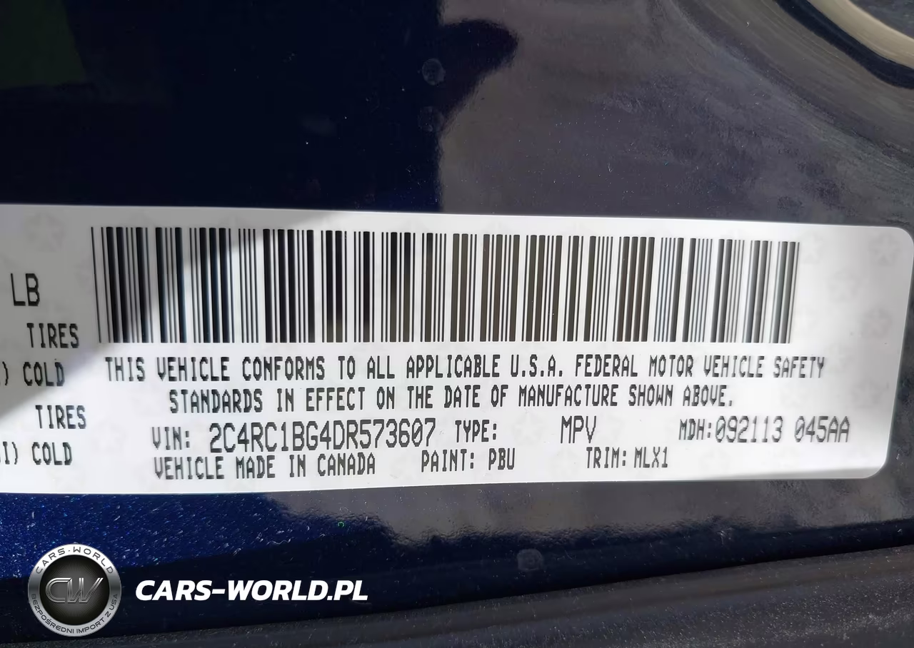2013 Chrysler Town & Country Touring VIN:2C4RC1BG4DR573607 - 9