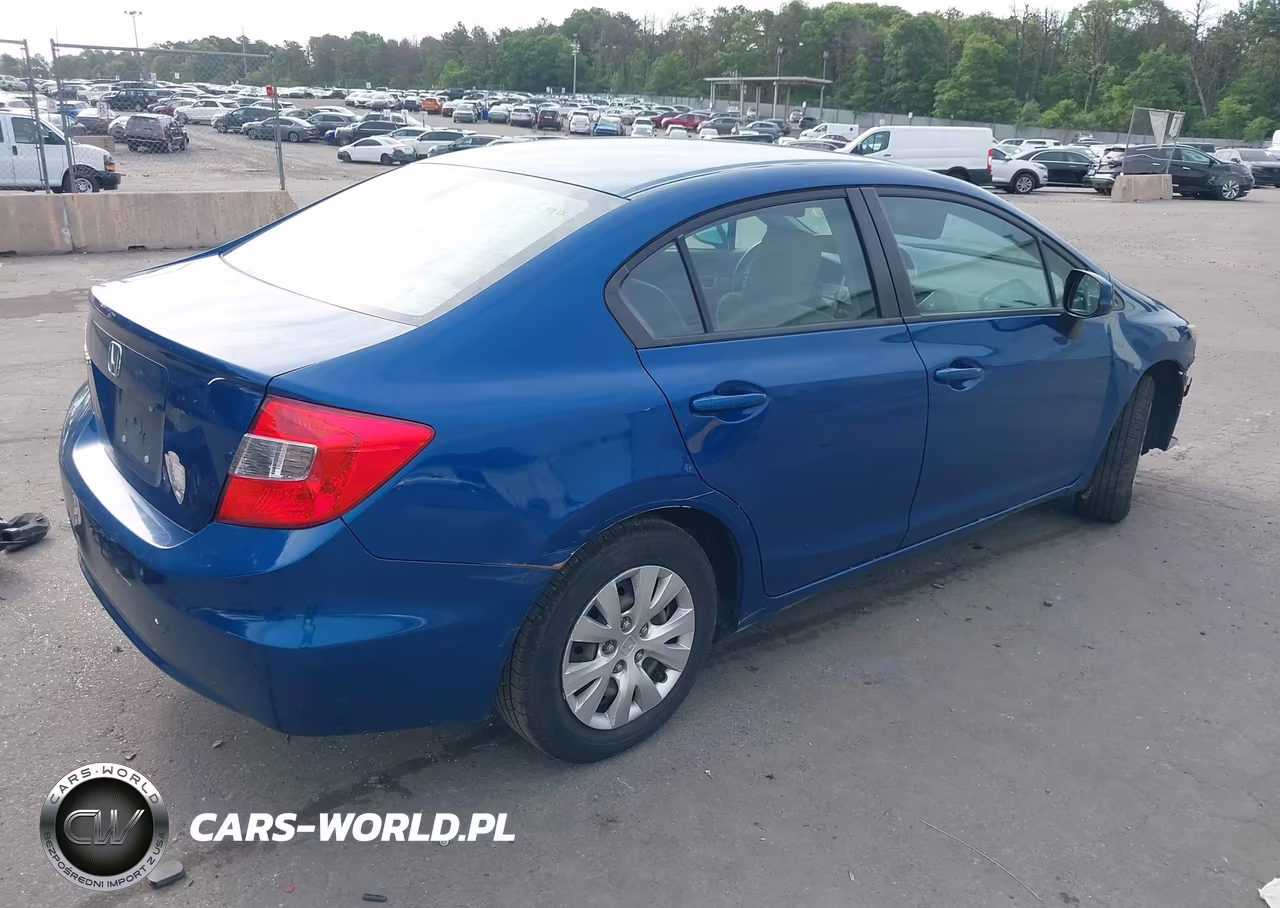2012 Honda Civic Lx VIN:19XFB2F54CE341352 - 4