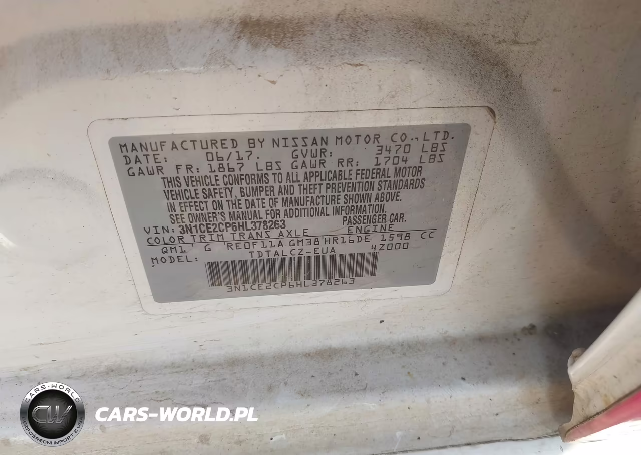 2017 Nissan Versa Note S Plus VIN:3N1CE2CP6HL378263 - 9