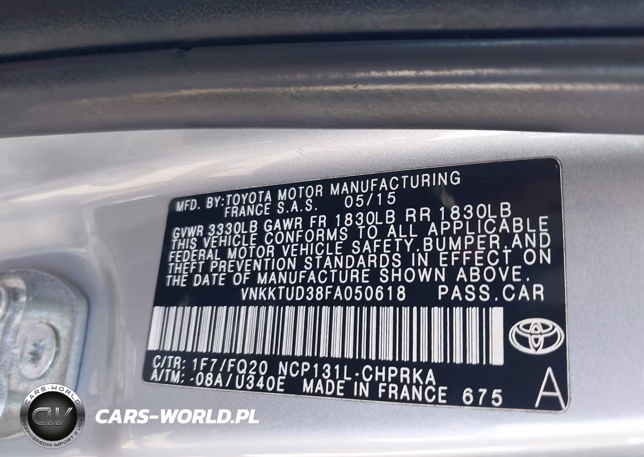 2015 Toyota Yaris L VIN:VNKKTUD38FA050618 - 9