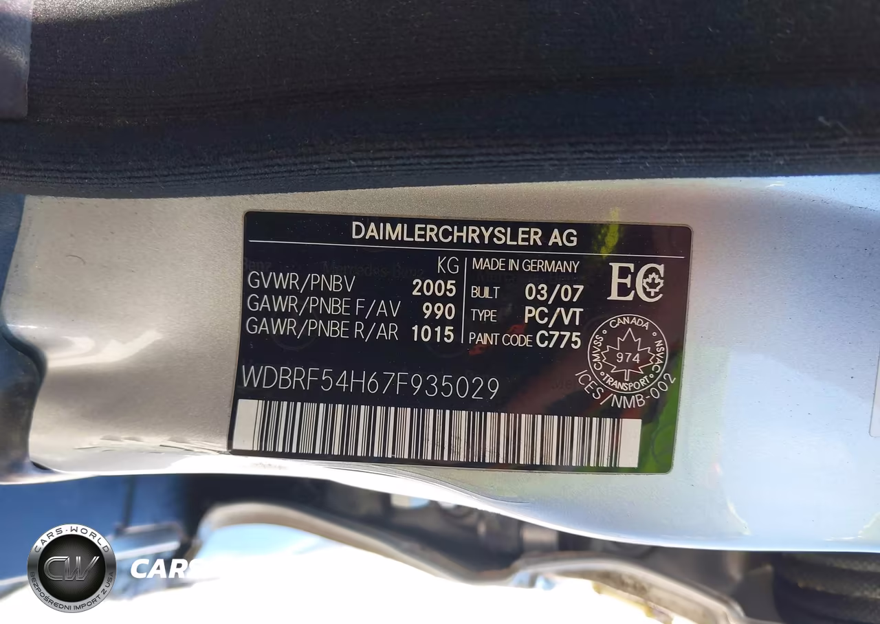 2007 Mercedes-Benz C 280 Luxury VIN:WDBRF54H67F935029 - 9