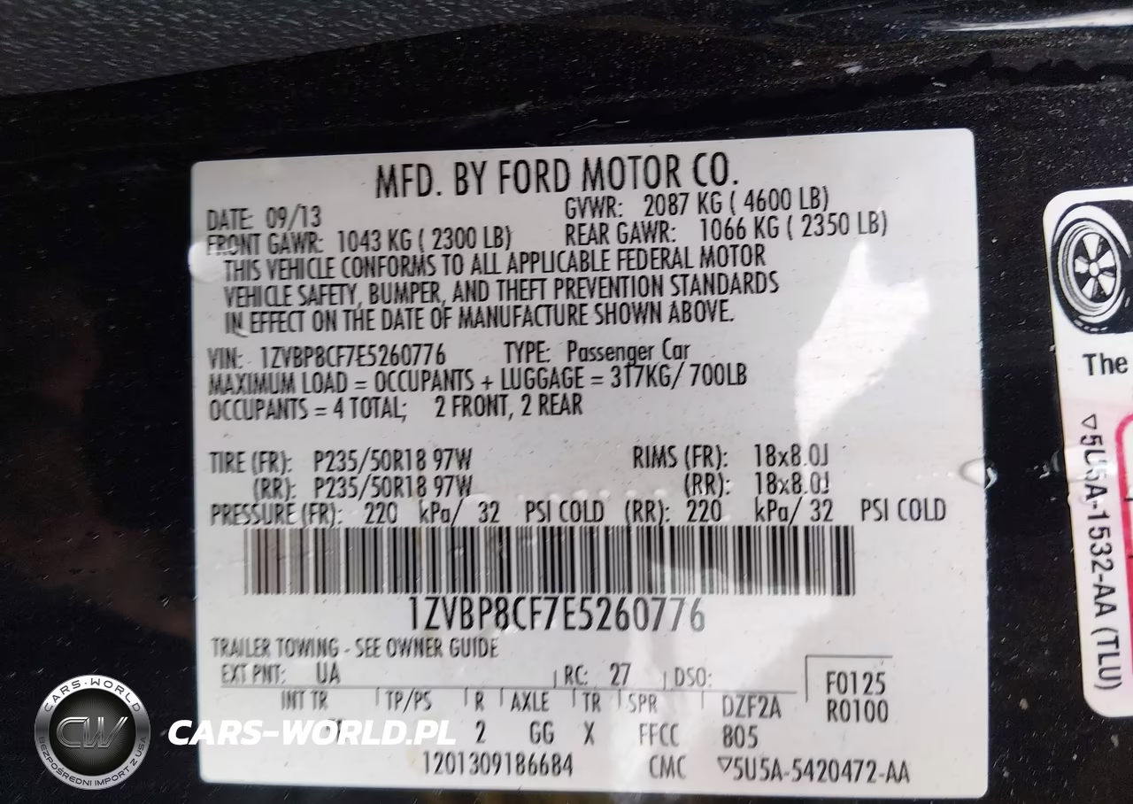 2014 Ford Mustang Gt Premium VIN:1ZVBP8CF7E5260776 - 9