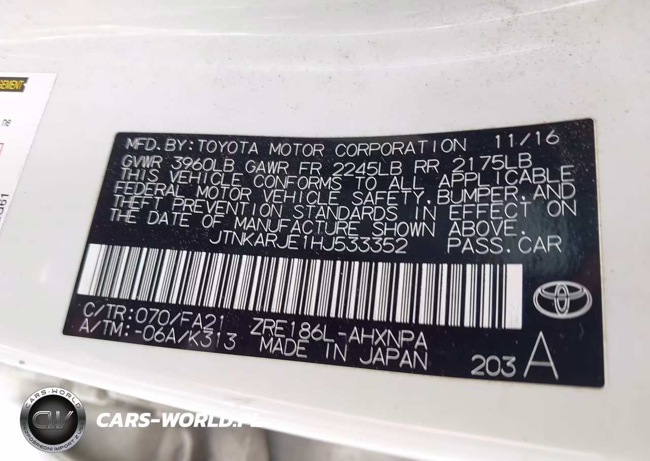 2017 Toyota Corolla Im VIN:JTNKARJE1HJ533352 - 9