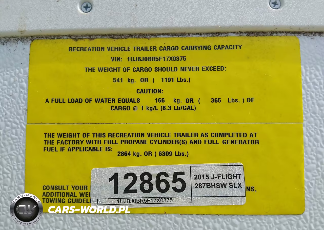 2015 Jayco Jayfl184Bh VIN:1UJBJ0BR5F17X0375 - 9