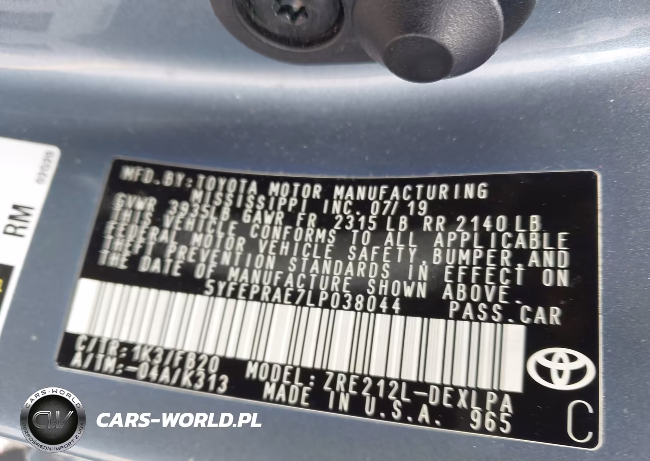 2020 Toyota Corolla Le VIN:5YFEPRAE7LP038044 - 9
