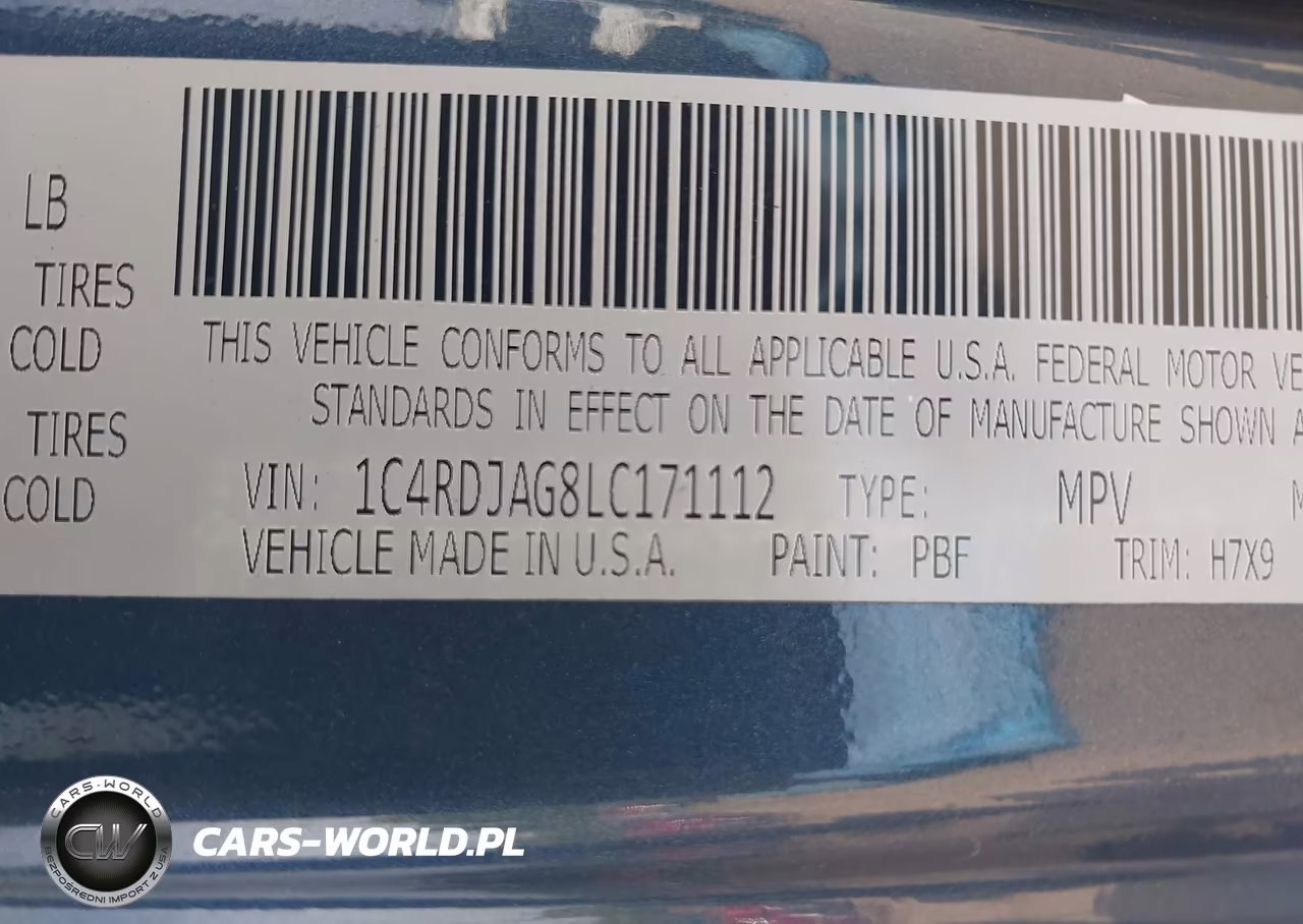 2020 Dodge Durango Sxt Plus Awd VIN:1C4RDJAG8LC171112 - 9