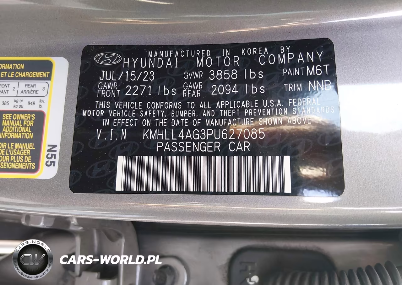 2023 Hyundai Elantra Se VIN:KMHLL4AG3PU627085 - 9