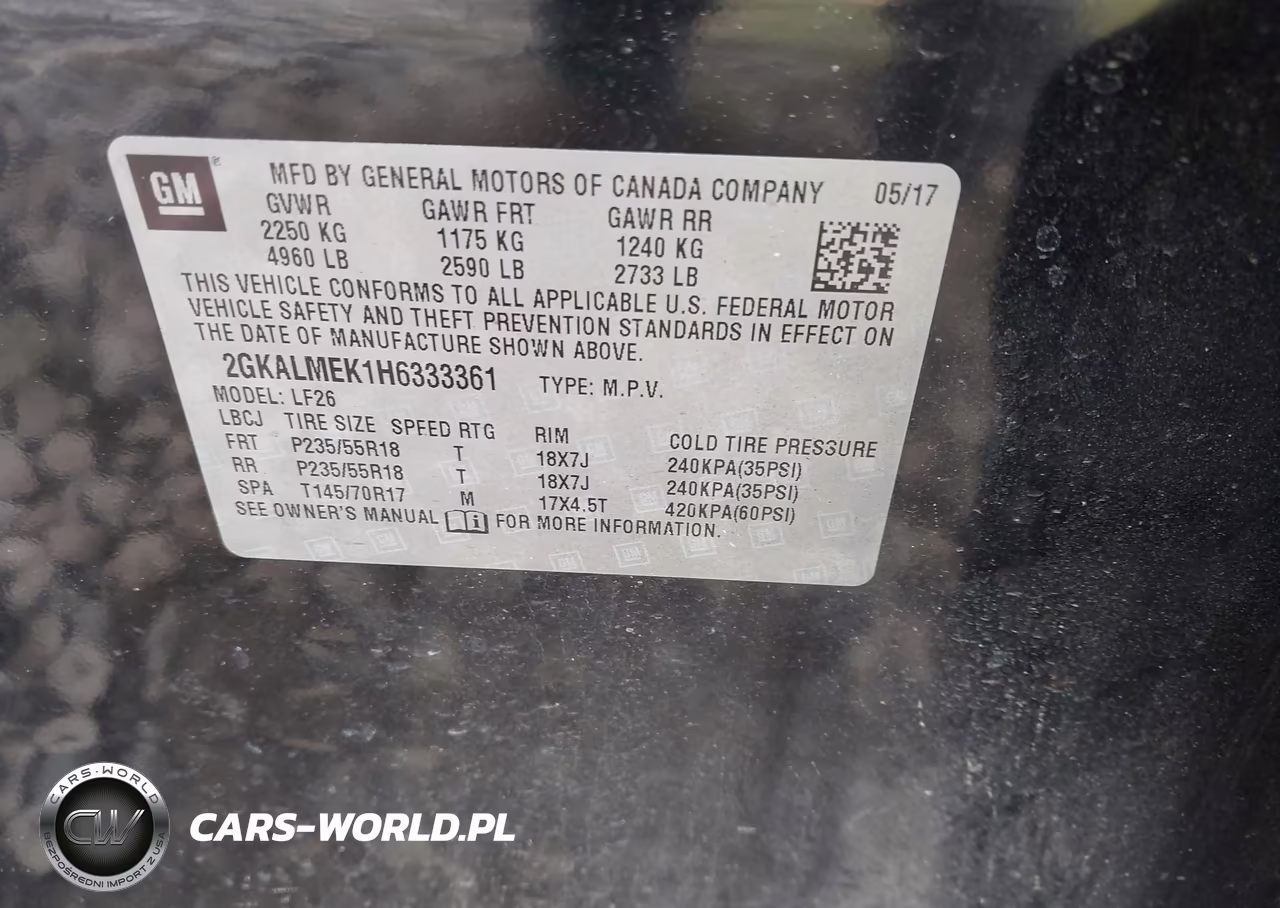 2017 GMC Terrain Sle-1 VIN:2GKALMEK1H6333361 - 9