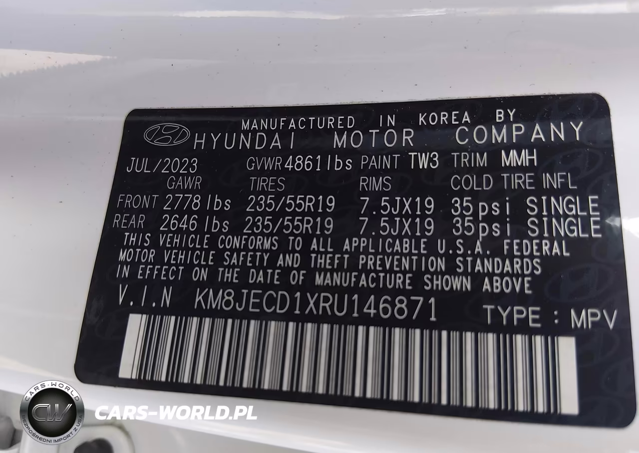 2024 Hyundai Tucson Hybrid Limited VIN:KM8JECD1XRU146871 - 9