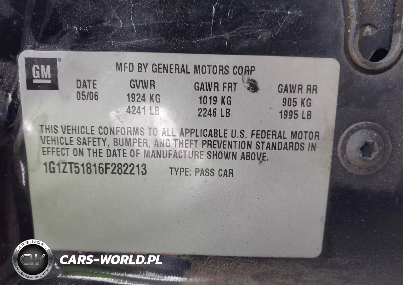 2006 Chevrolet Malibu Lt VIN:1G1ZT51816F282213 - 9