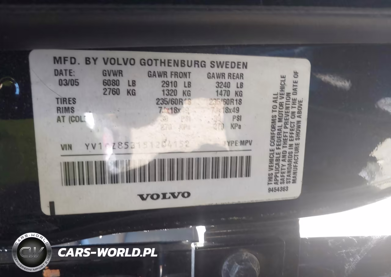 2005 Volvo Xc90 T6 VIN:YV1CZ852151204152 - 9