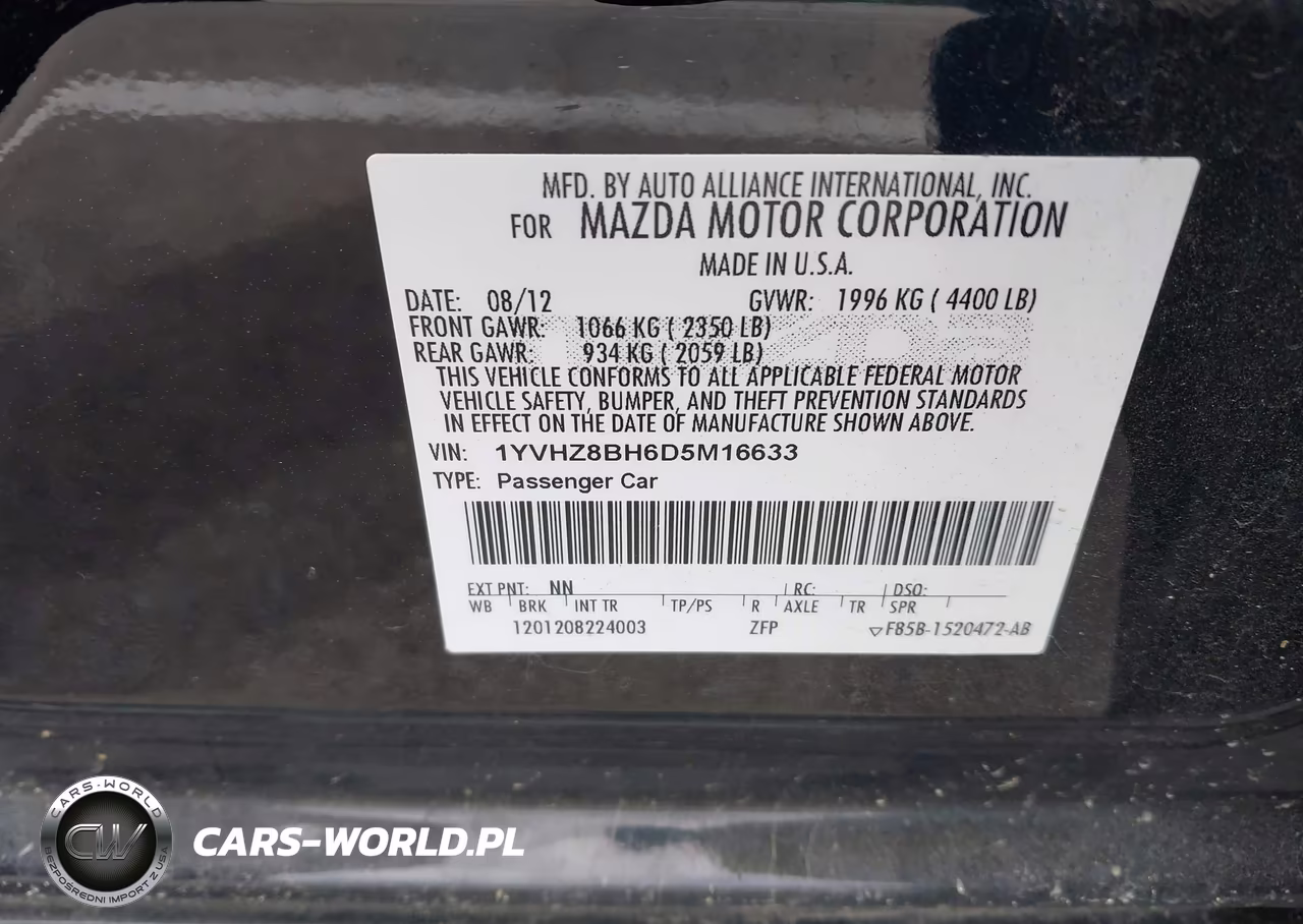 2013 Mazda Mazda6 I Sport VIN:1YVHZ8BH6D5M16633 - 9