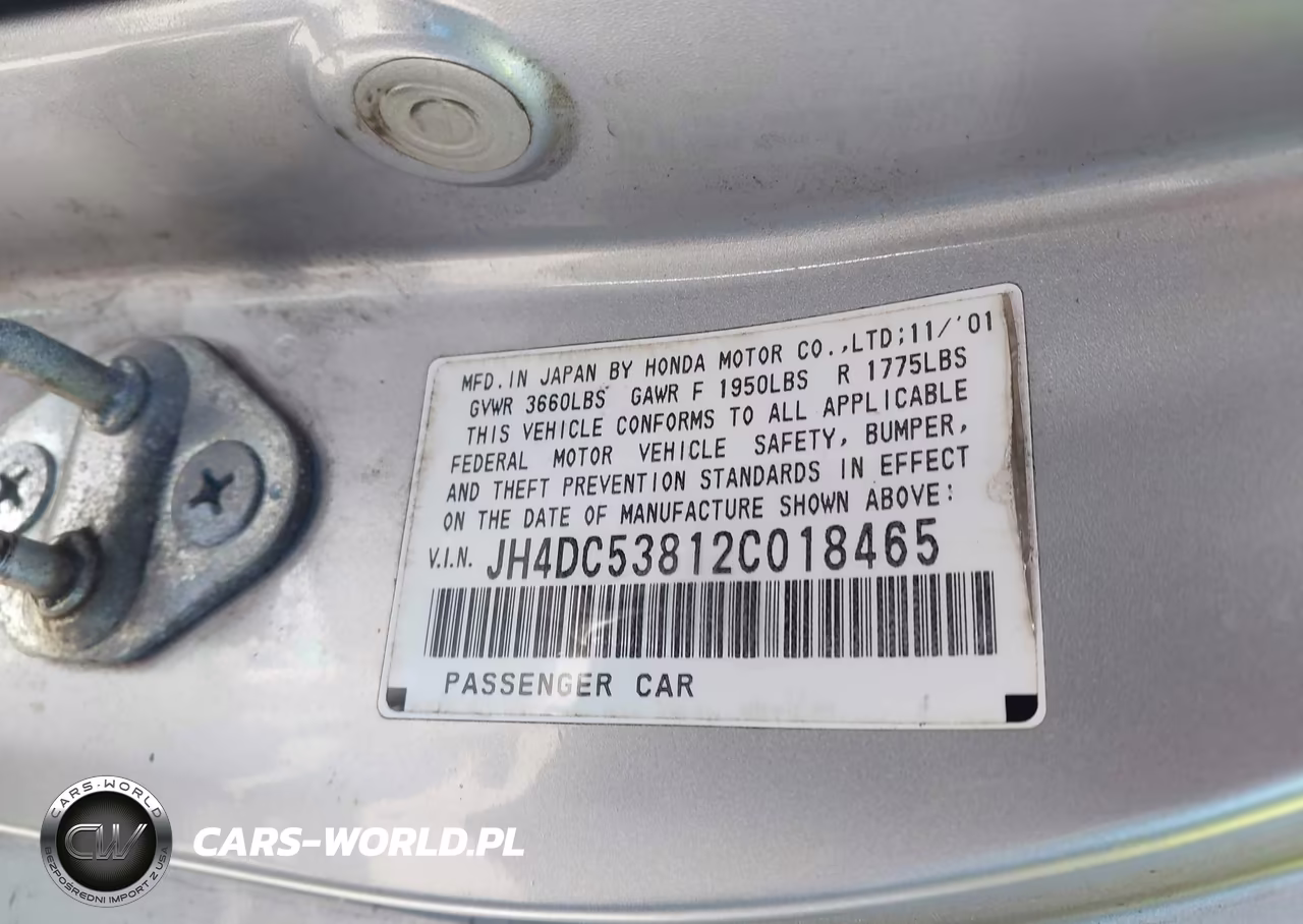 2002 Acura Rsx VIN:JH4DC53812C018465 - 9