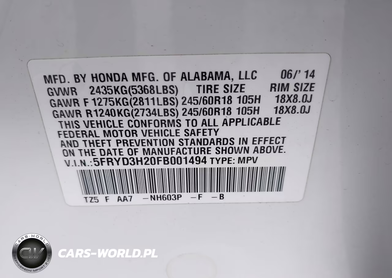 2015 Acura Mdx VIN:5FRYD3H20FB001494 - 9