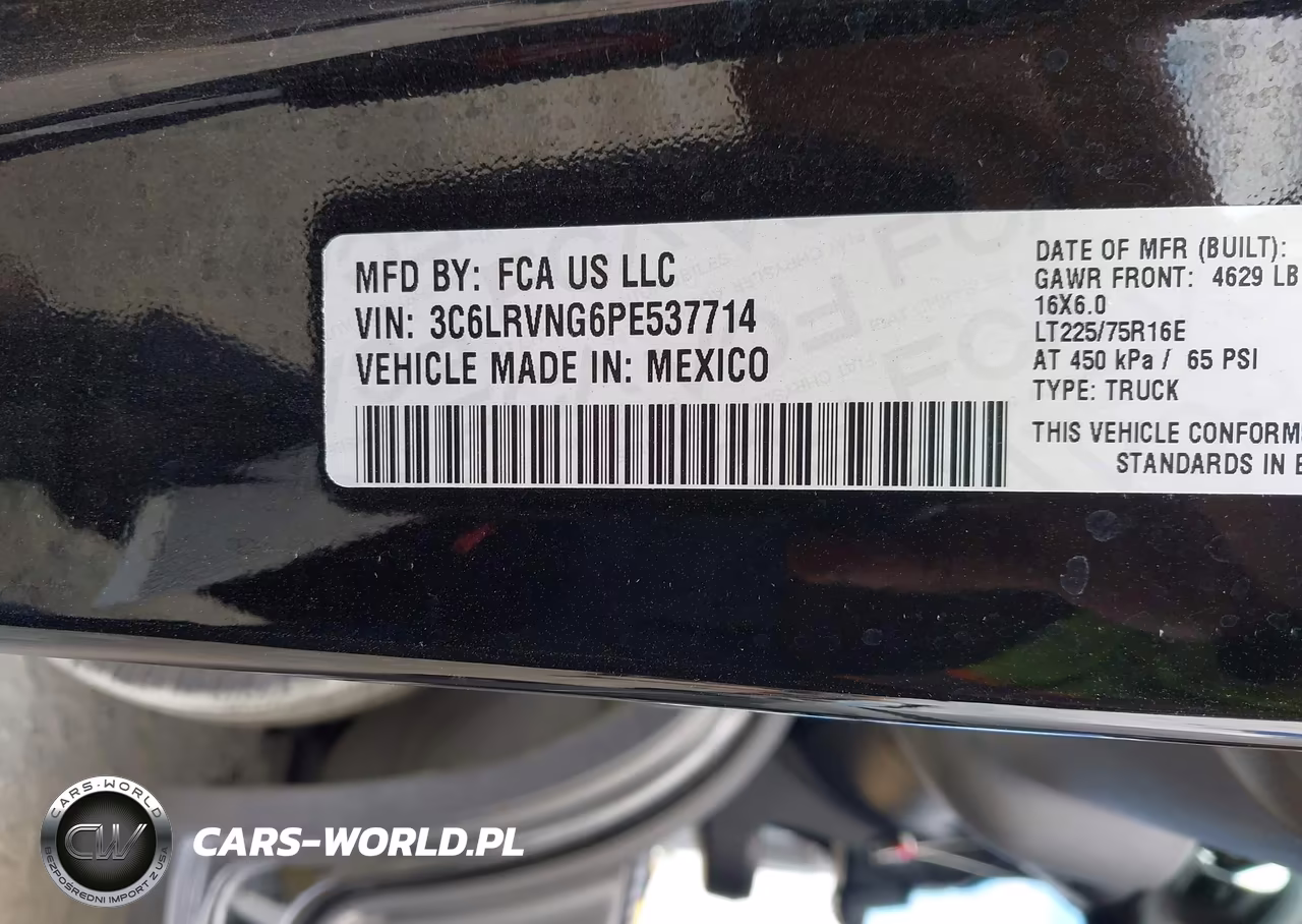2023 Ram Promaster 1500 Low Roof 118 Wb VIN:3C6LRVNG6PE537714 - 9