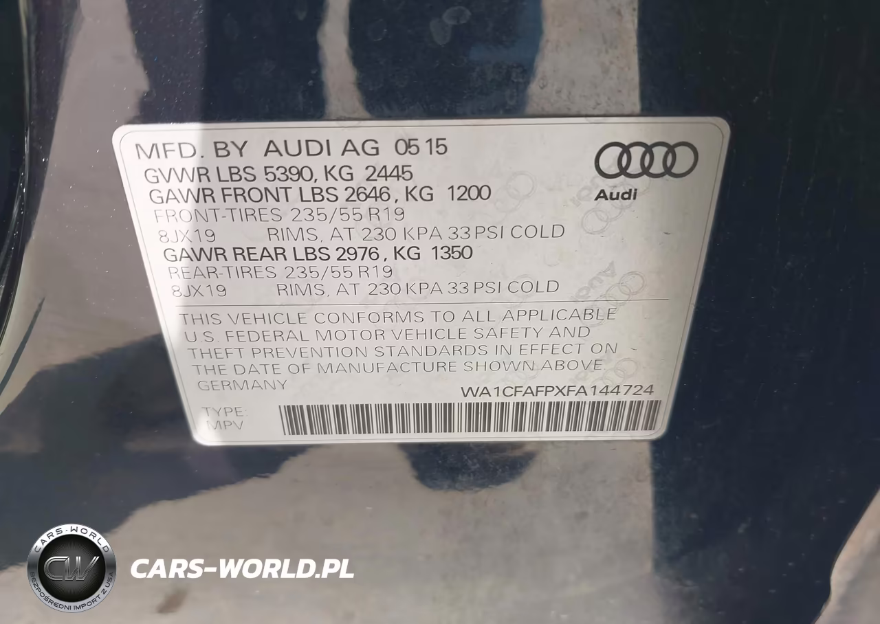 2015 Audi Q5 2.0T Premium VIN:WA1CFAFPXFA144724 - 9