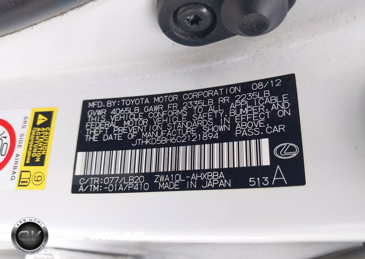 2012 Lexus Ct 200H Premium VIN:JTHKD5BH6C2121894 - 9
