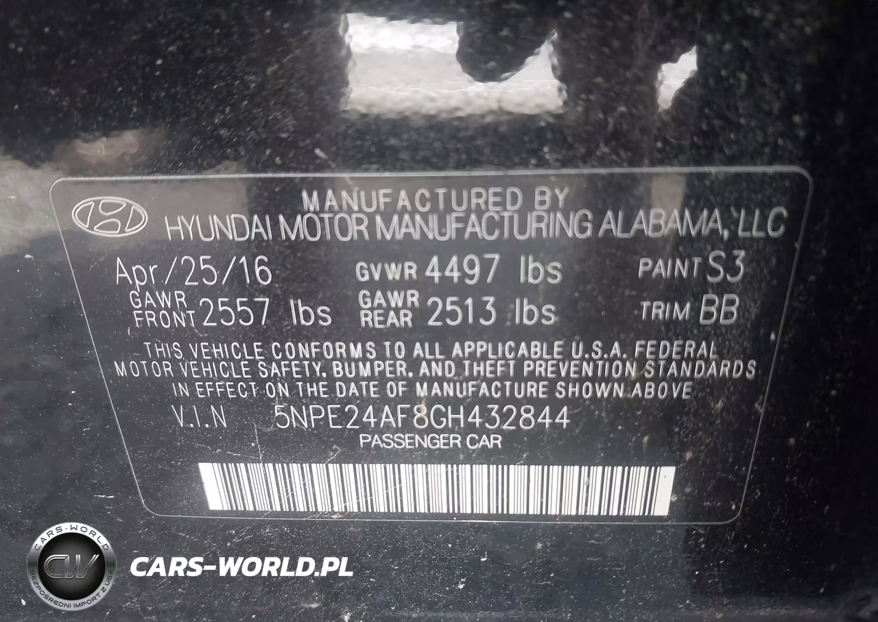 2016 Hyundai Sonata Se VIN:5NPE24AF8GH432844 - 9