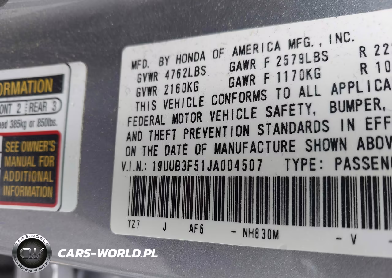 2018 Acura Tlx Tech Pkg VIN:19UUB3F51JA004507 - 9