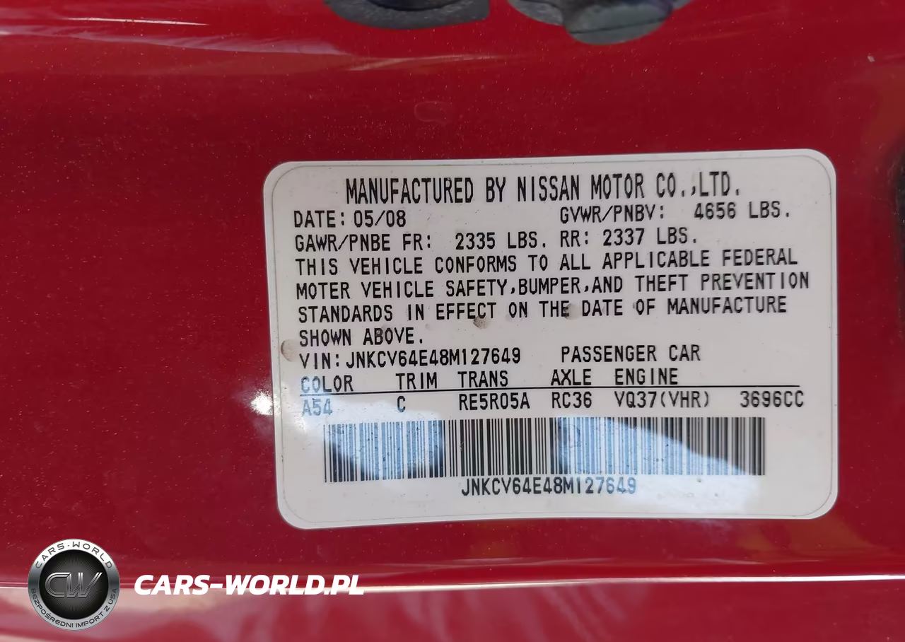 2008 Infiniti G37 Journey VIN:JNKCV64E48M127649 - 9